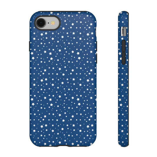 Blue Stars Themed Phone Case, Blue tough case Case, Cute Stars Phone Cover